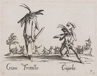 KG 10710
<br/>
Gian Fritello en Ciurlo ("Sfessania")
<br/>
<em>Callot, Jacques (1592 - 1635)</em>